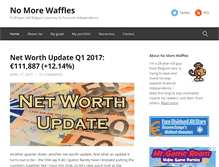 Tablet Screenshot of nomorewaffles.com